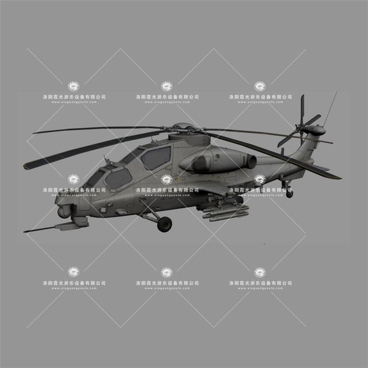 靖远武装直升机3D模型